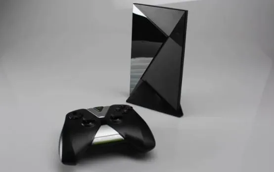 NVIDIA SHIELD TV console and controller in a product launch video