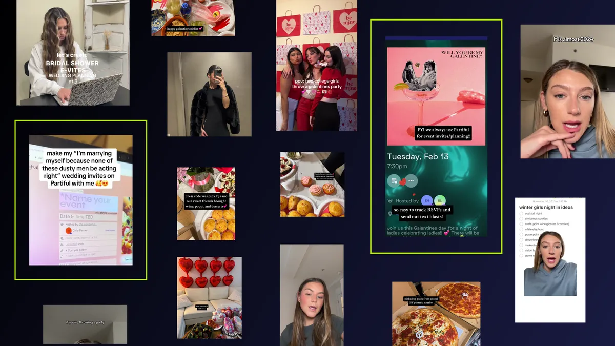 Partiful campaign creative
