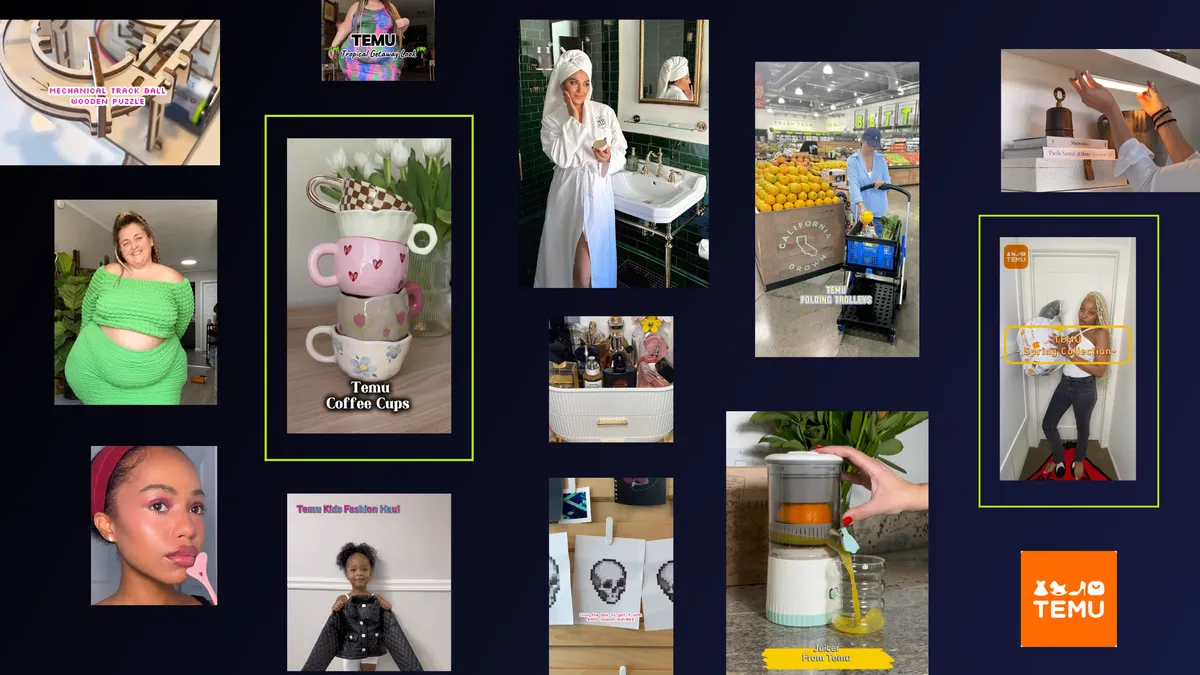 Temu campaign creative