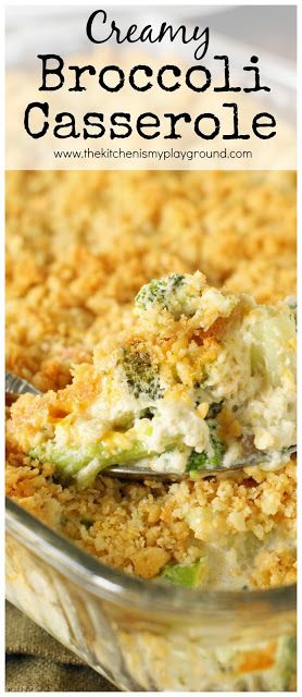 Creamy Broccoli Casserole Pinterest Thanksgiving Recipe