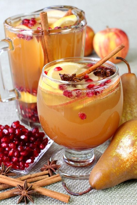 Apple Cider Sangria Pinterest Thanksgiving Recipe