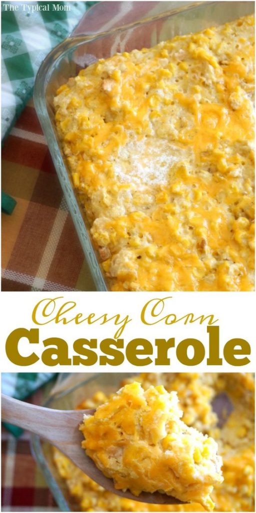 Cheesy Corn Casserole Pinterest Thanksgiving Recipe
