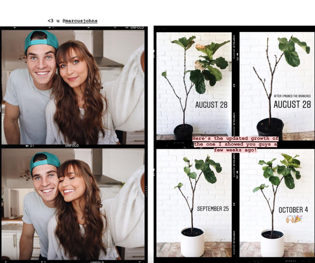 These are some of Kristin Johns' Instagram stories that display her aesthetic