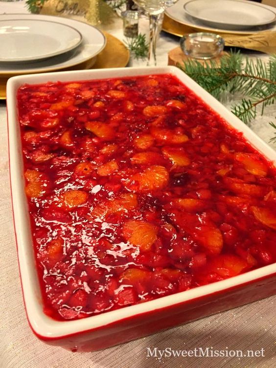 Cranberry Gelatin Salad Pinterest Thanksgiving Recipe