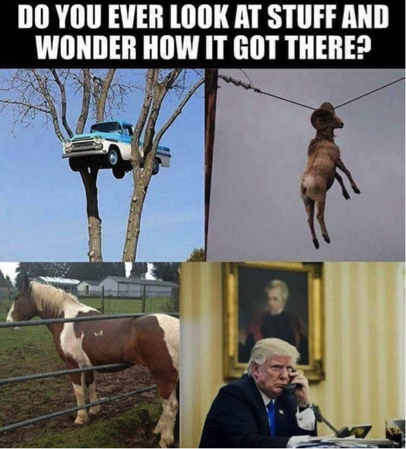 How did Trump get there? - Political meme