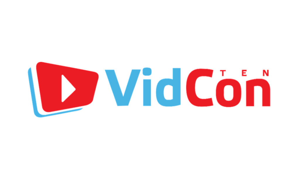 VidCon Ten's Logo for their Conference