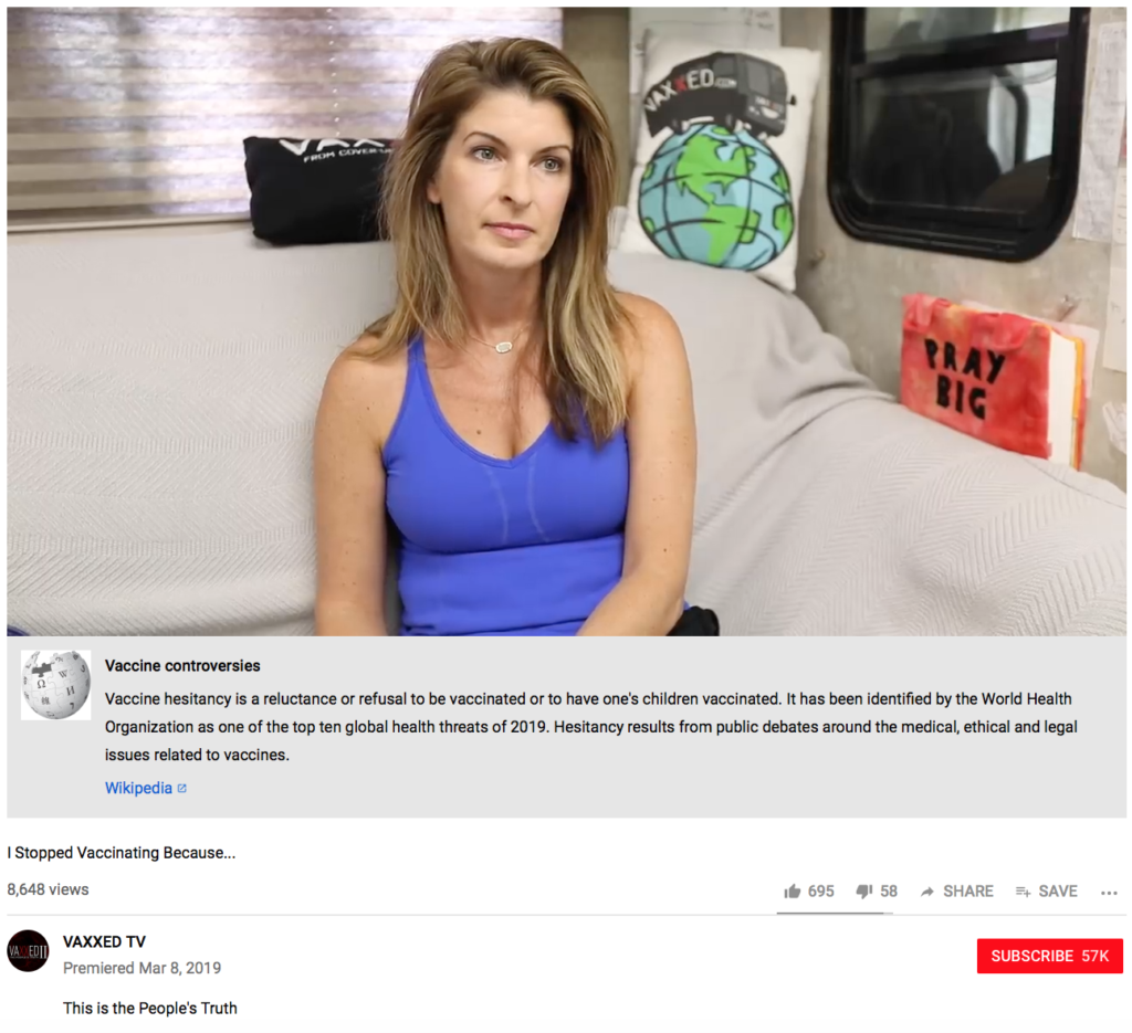 VAXXED TV YouTube Channel- Anti-Vax Channel Demonetized