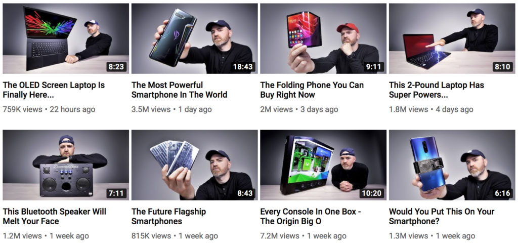 Unbox Therapy's YouTube Channel