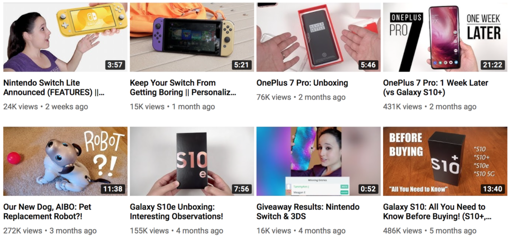 Top Technology Influencer Erica Griffin's YouTube Channel