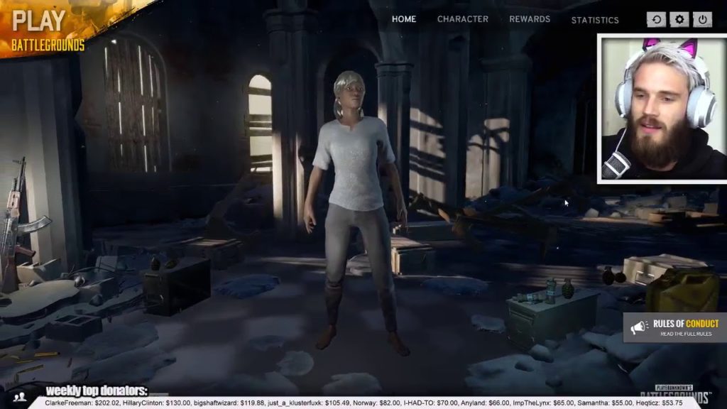 Twitch streamer PewDiePie