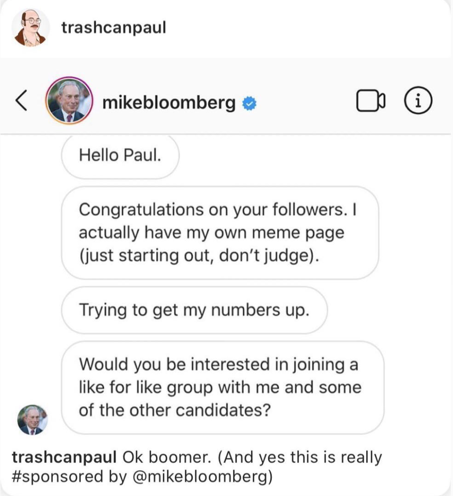 political strategy switches to social media first with Mike Bloomberg's campaign