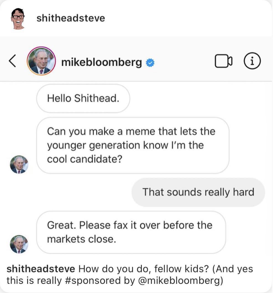 mikebloomberg campaign content floods instagram and receives mixed attention