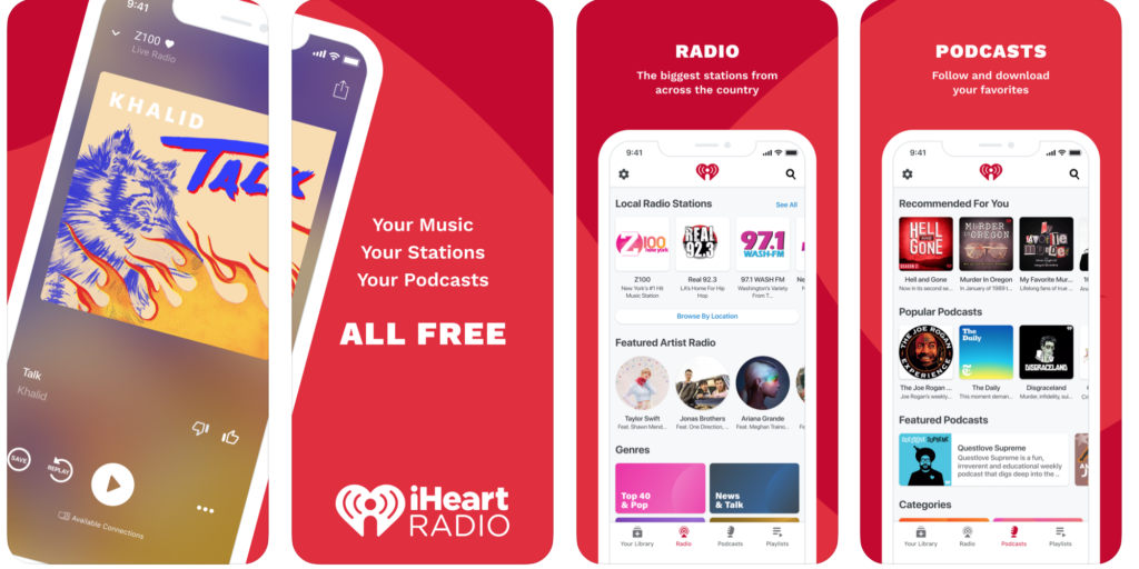 iHeart Radio and media music streaming service