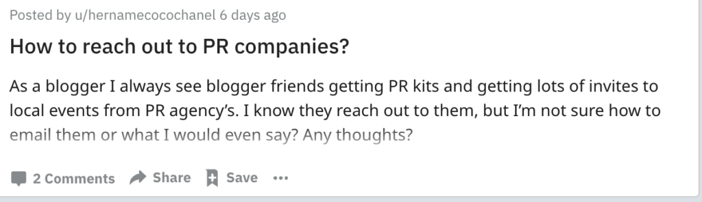influencer marketing reddit threads used to ask and answer industry questions