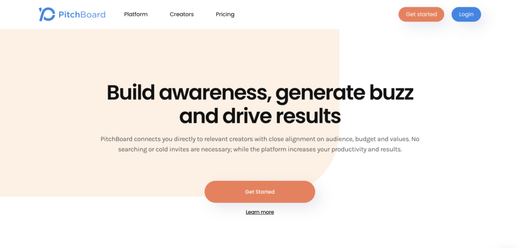 pitchboard homescreen