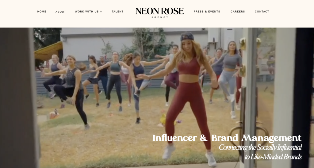 Neon Rose Agency  Influencer Talent Management Agent