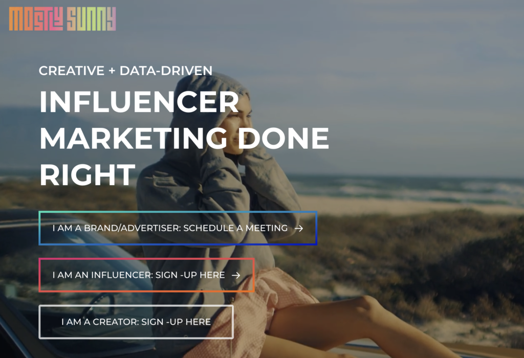 mostly sunny influencer marketing agency