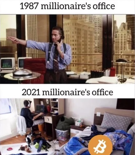 A modern crypto millionaire